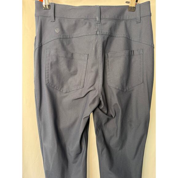 City Sleek Slim-Fit 5 Pocket High-Rise Pant Navy - Picture 5 of 8